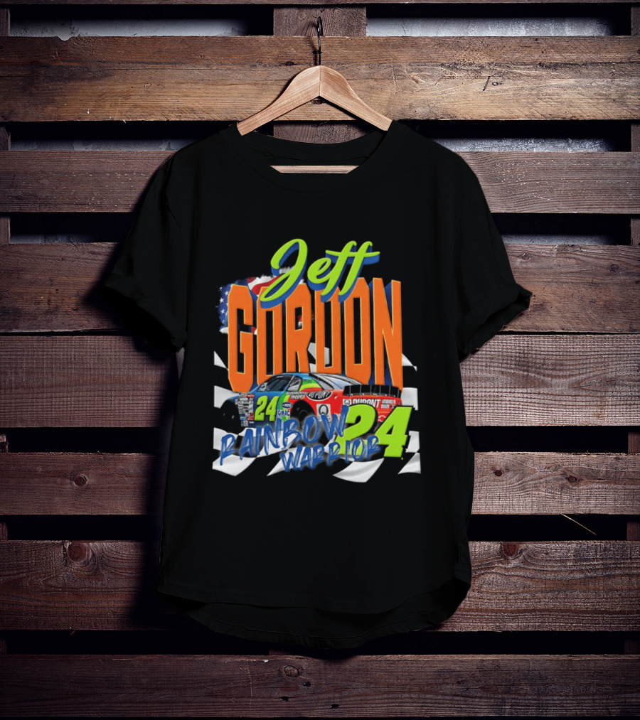 Jeff Gordon 24 Rainbow Warrior DuPont Chevrolet NASCAR Racing T-Shirt
