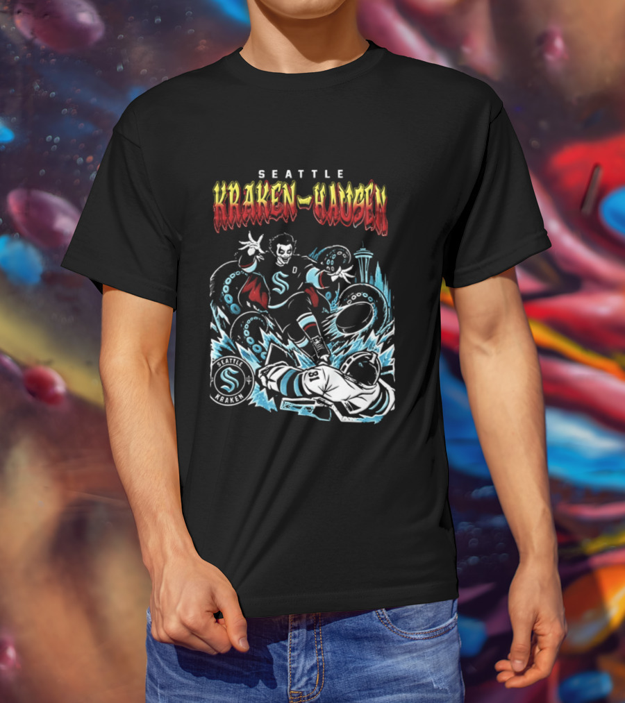 Seattle Kraken Danhausen WWE Friday Night 2026 Hockey Clash T-Shirt