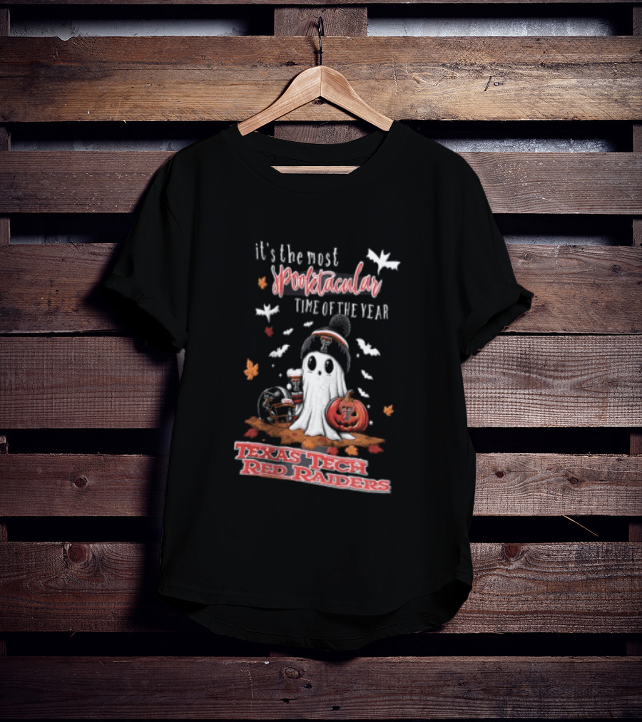 Texas Tech Red Raiders Most Spooktacular Time Of Year Ghost Pumpkin T-Shirt