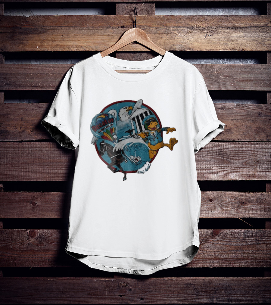 Decatur Alabama River City Cartoon Duck Horse Eagle Balloon T-Shirt