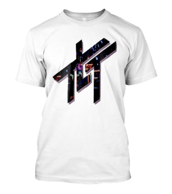 Living Tombstone Monogram Stage Lights 3D Purple Shadow T-Shirt