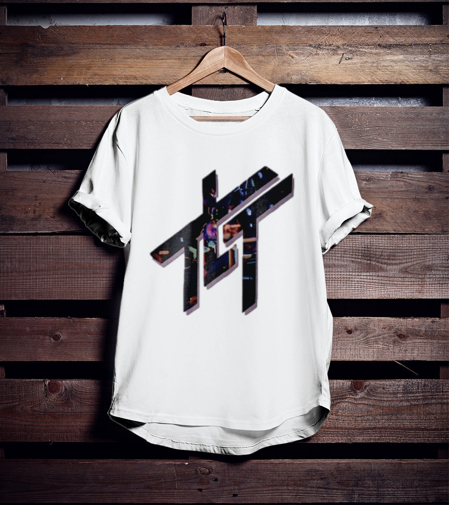 Living Tombstone Monogram Stage Lights 3D Purple Shadow T-Shirt