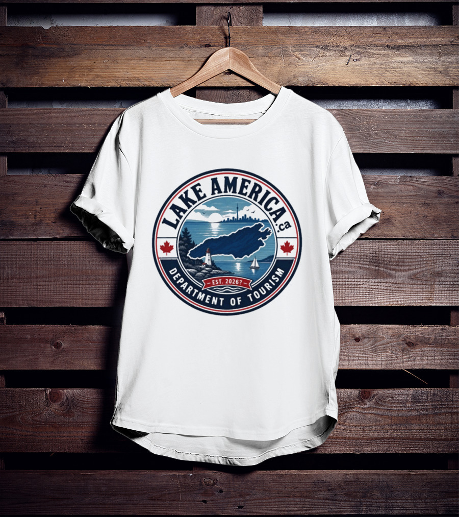 Lake America Department Of Tourism Scenic Adventure Est 2026 T-Shirt