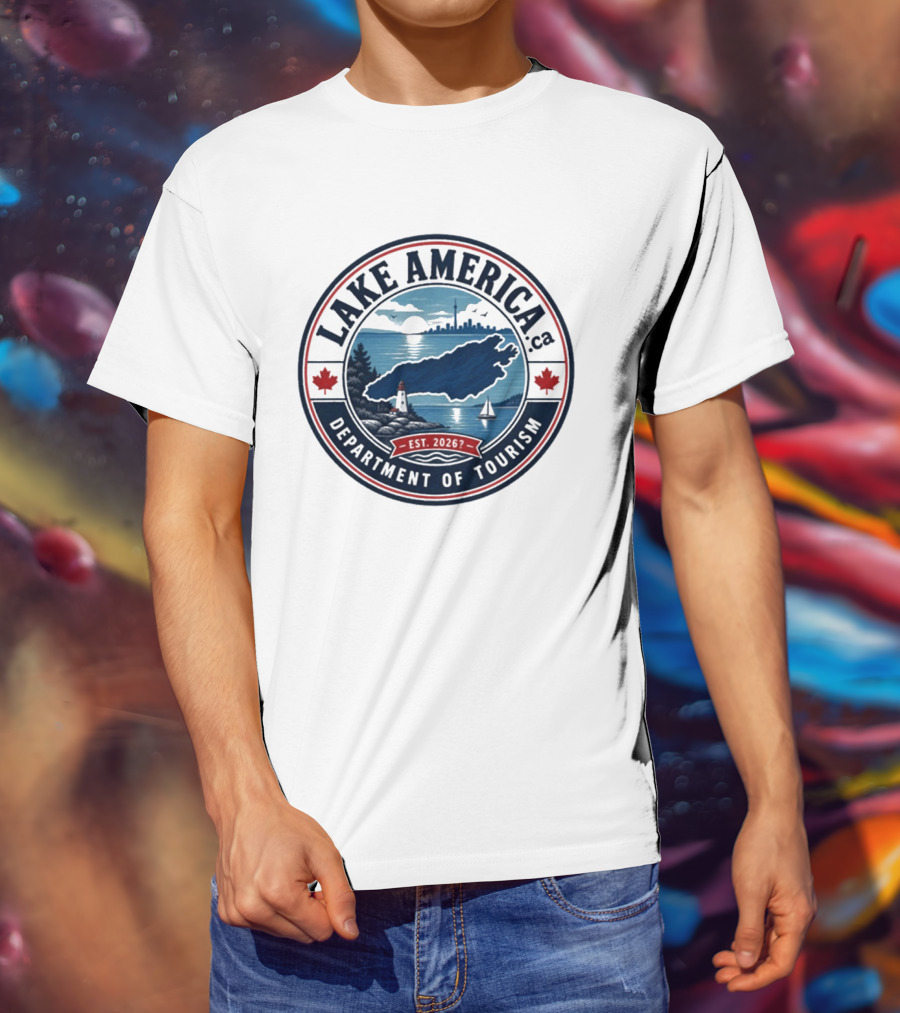 Lake America Department Of Tourism Scenic Adventure Est 2026 T-Shirt