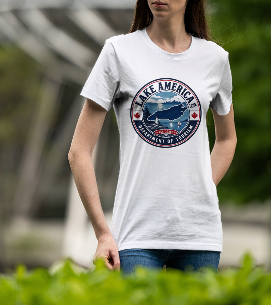 Lake America Department Of Tourism Scenic Adventure Est 2026 T-Shirt