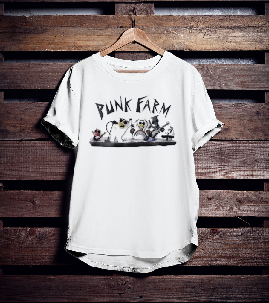 Punk Farm Cartoon Rock Band Animals Stage Jjk T-Shirt