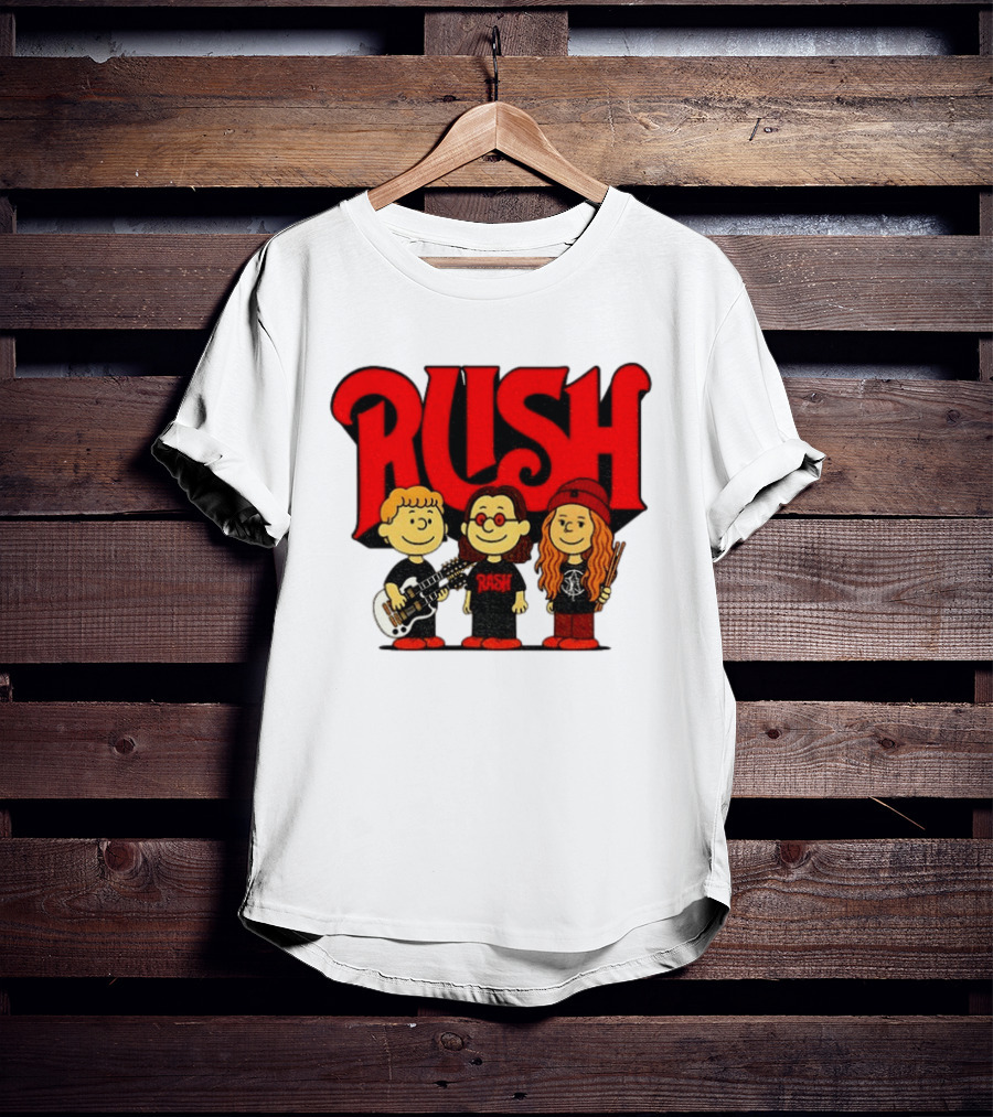 RUSH Band With Anika Nilles Classic Cartoon Characters T-Shirt