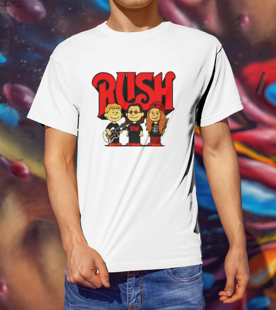 RUSH Band With Anika Nilles Classic Cartoon Characters T-Shirt