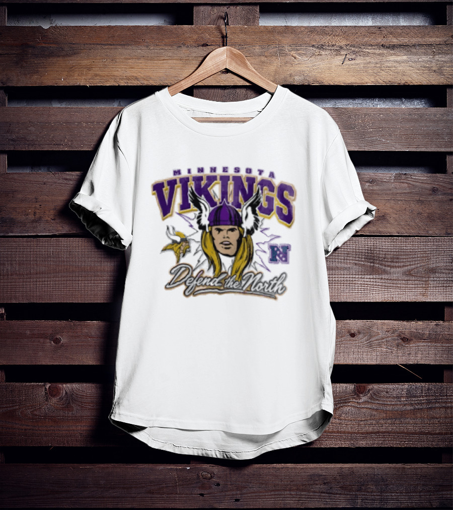 Minnesota Vikings Thor Defend The North Fan Gear T-Shirt