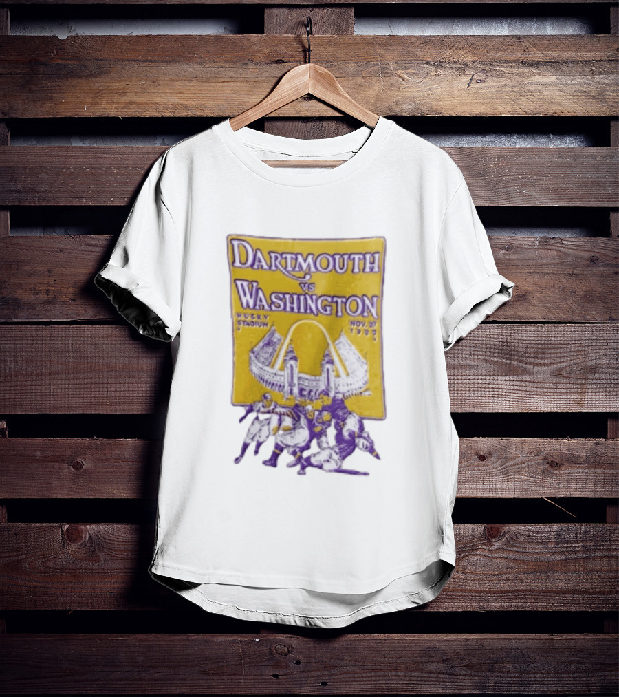 Dartmouth Vs Washington Husky Stadium Nov 27 1920 Football Players T-Shirt