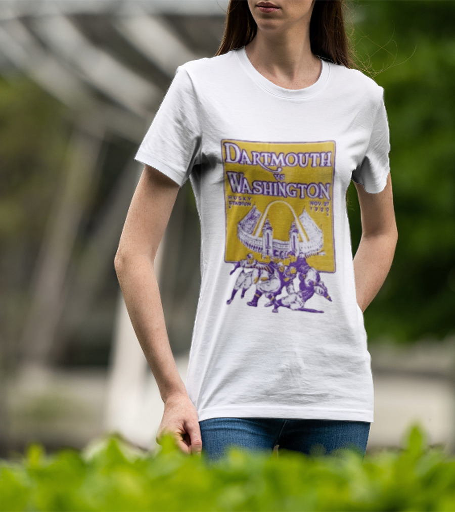 Dartmouth Vs Washington Husky Stadium Nov 27 1920 Football Players T-Shirt