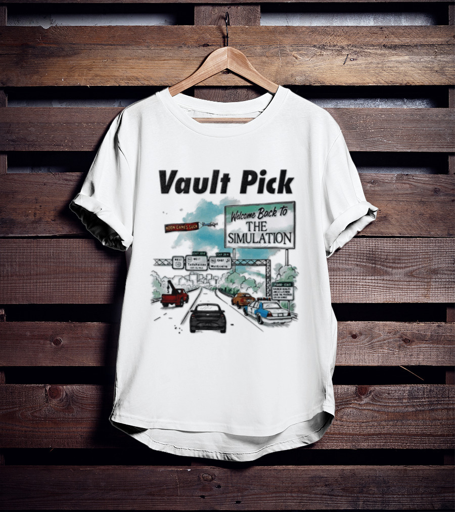 Welcome Back To The Simulation Vault Pick I 99 Tallahassee Northbound Exit Sign T-Shirt