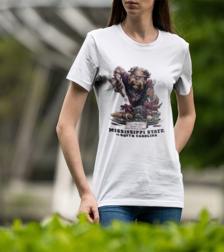 Williams Price Stadium September 19 2026 Mississippi State Vs South Carolina Bulldog T-Shirt