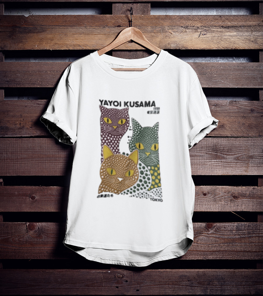 Yayoi Kusama Polka Dot Cats Tokyo T-Shirt