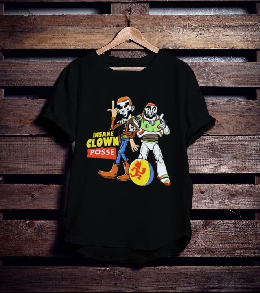 Insane Clown Posse Woody Buzz Lightyear Juggalo Pixar Ball T-Shirt