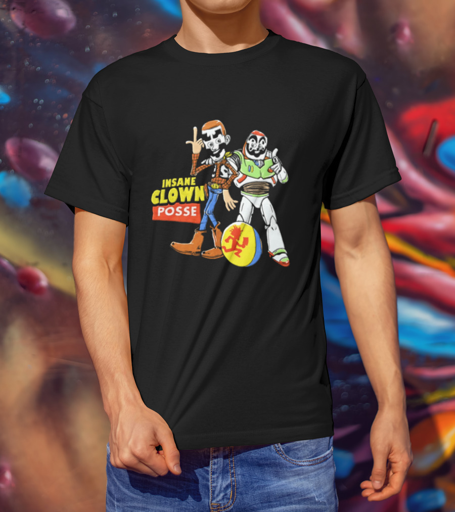 Insane Clown Posse Woody Buzz Lightyear Juggalo Pixar Ball T-Shirt