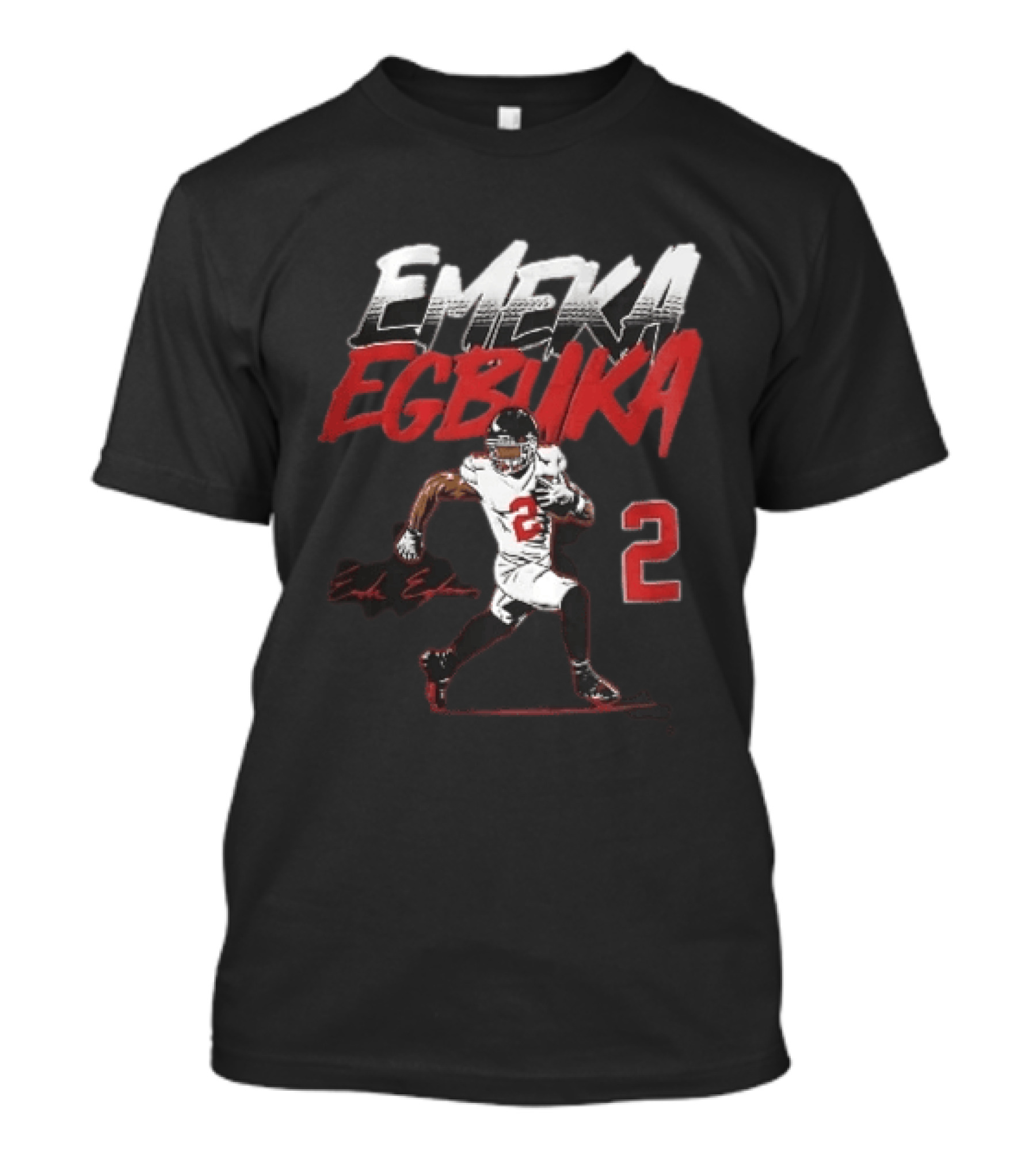 Emeka Egbuka 2 Football Player Running Action Image T-Shirt