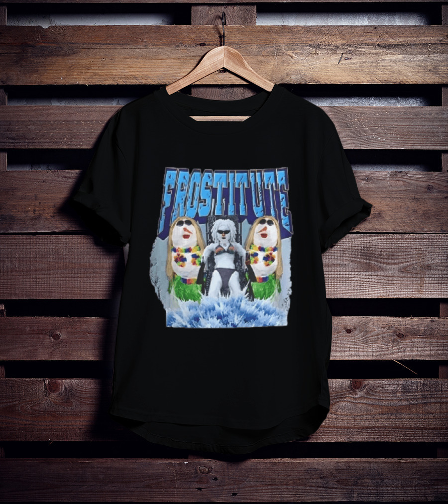 Frostitute Snowmen Bikini Wigs Sunglasses Ice Splash T-Shirt
