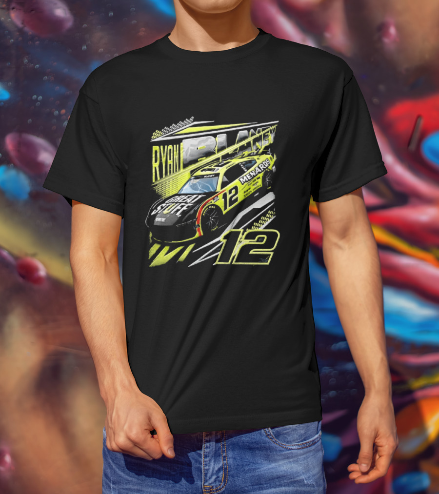 Ryan Blaney Number 12 Menards Great Stuff NASCAR Team Penske T-Shirt