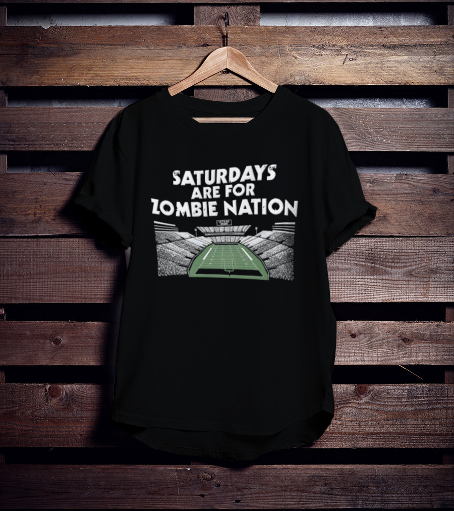 Saturdays Are For Zombie Nation Football Stadium Fan Spirit T-Shirt