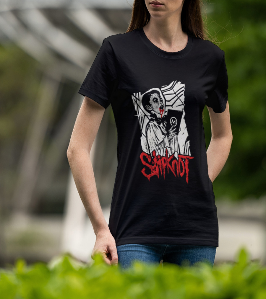 Slipknot Bloody Vampire Choir Horror Holding M Book T-Shirt