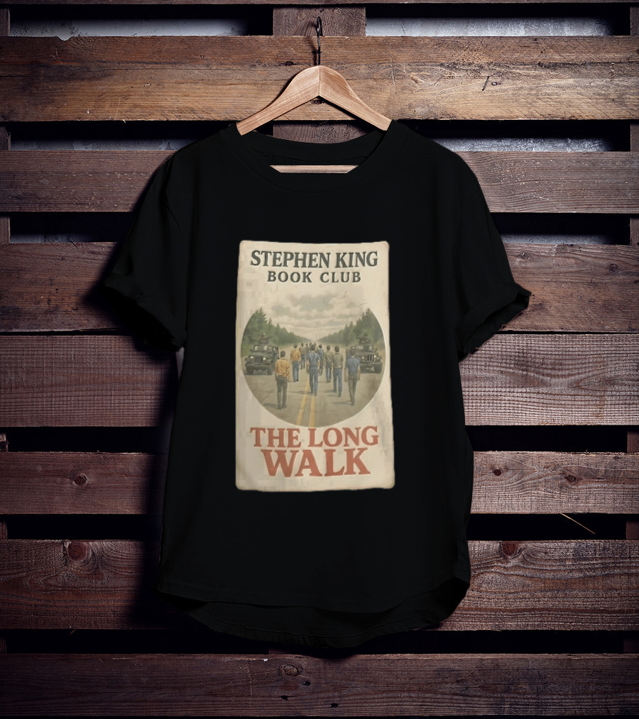 Stephen King Book Club The Long Walk Highway Military Jeeps T-Shirt