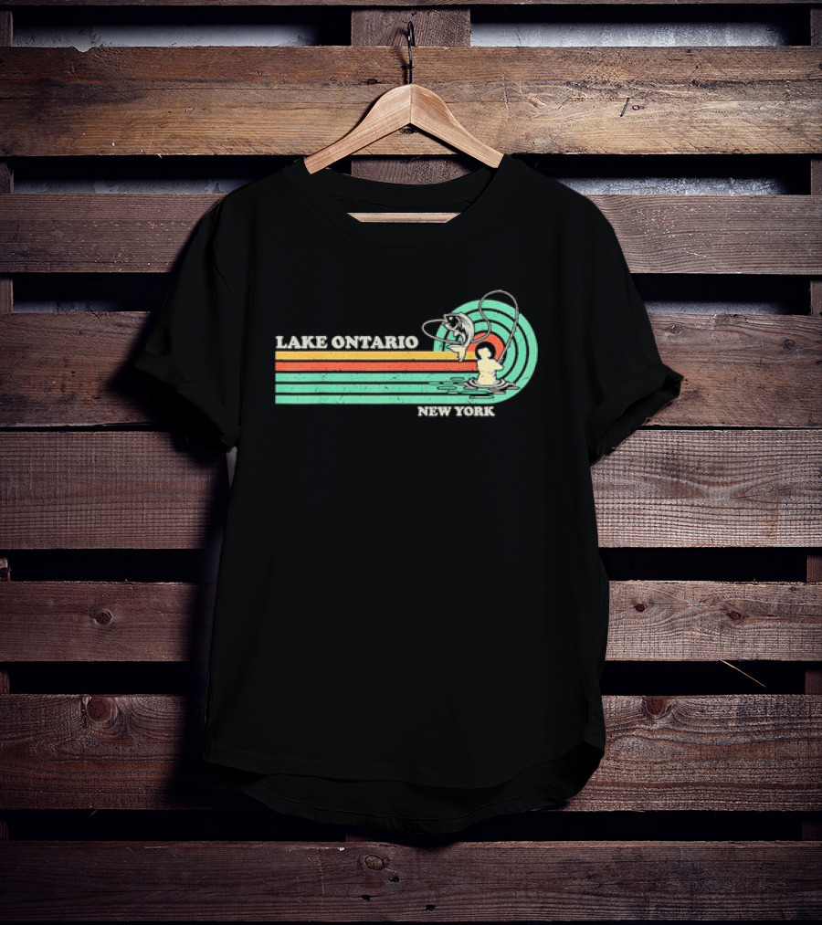 Lake Ontario New York Summer Fishing T-Shirt