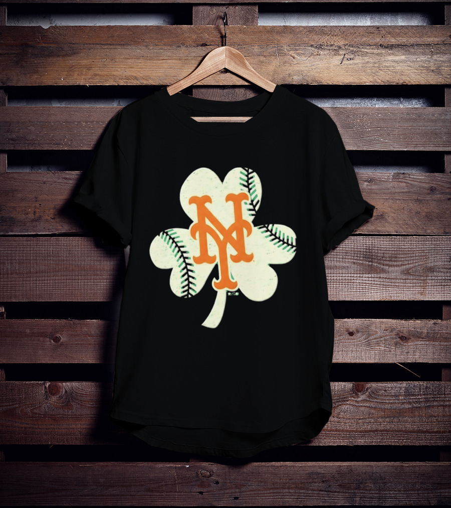 New York Mets Irish Shamrock Baseball 2026 T-Shirt