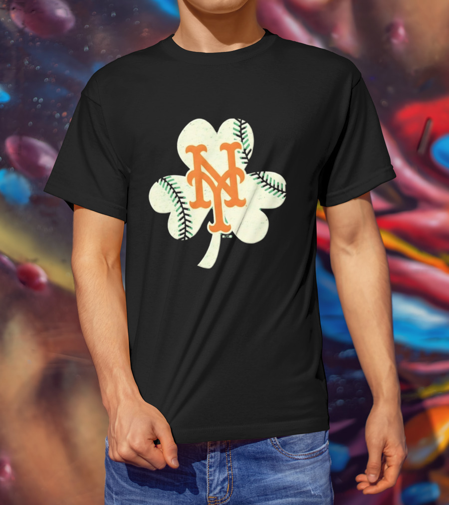 New York Mets Irish Shamrock Baseball 2026 T-Shirt