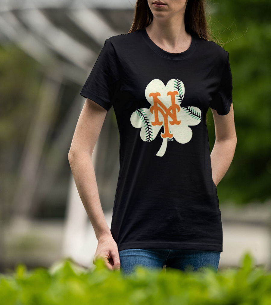 New York Mets Irish Shamrock Baseball 2026 T-Shirt