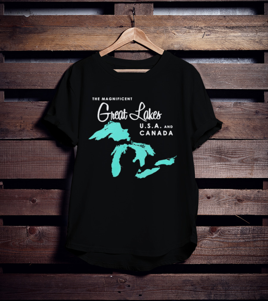 The Magnificent Great Lakes USA And Canada T-Shirt