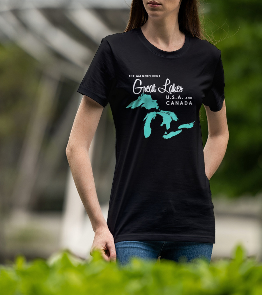The Magnificent Great Lakes USA And Canada T-Shirt