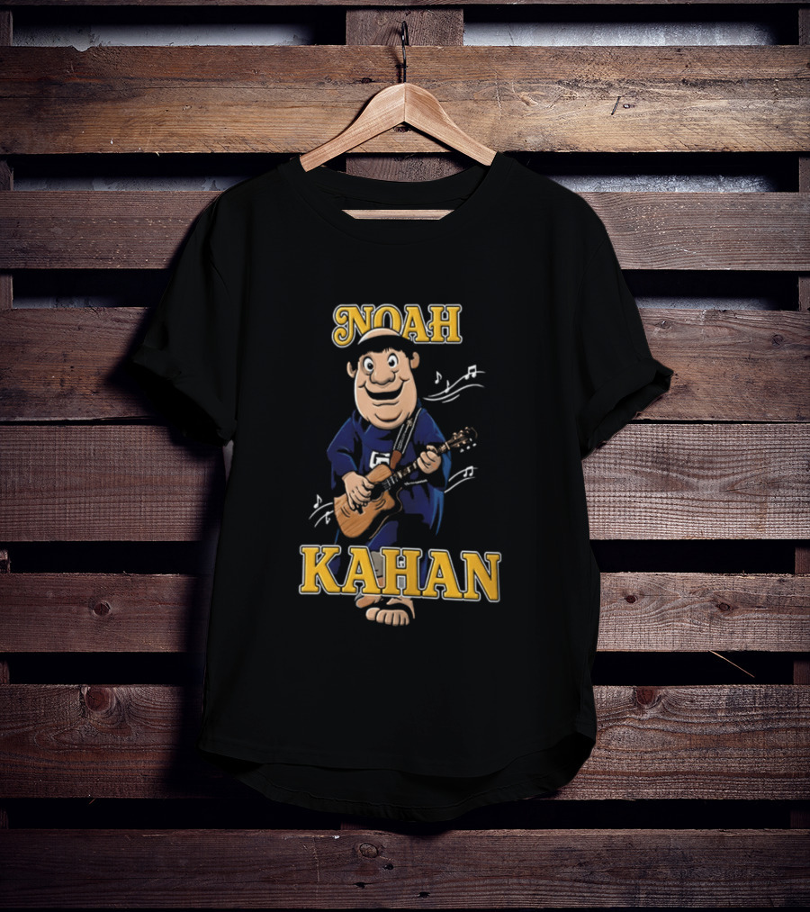 Noah Kahan Cartoon Character Playing Guitar Padres Petco Park 2026 T-Shirt