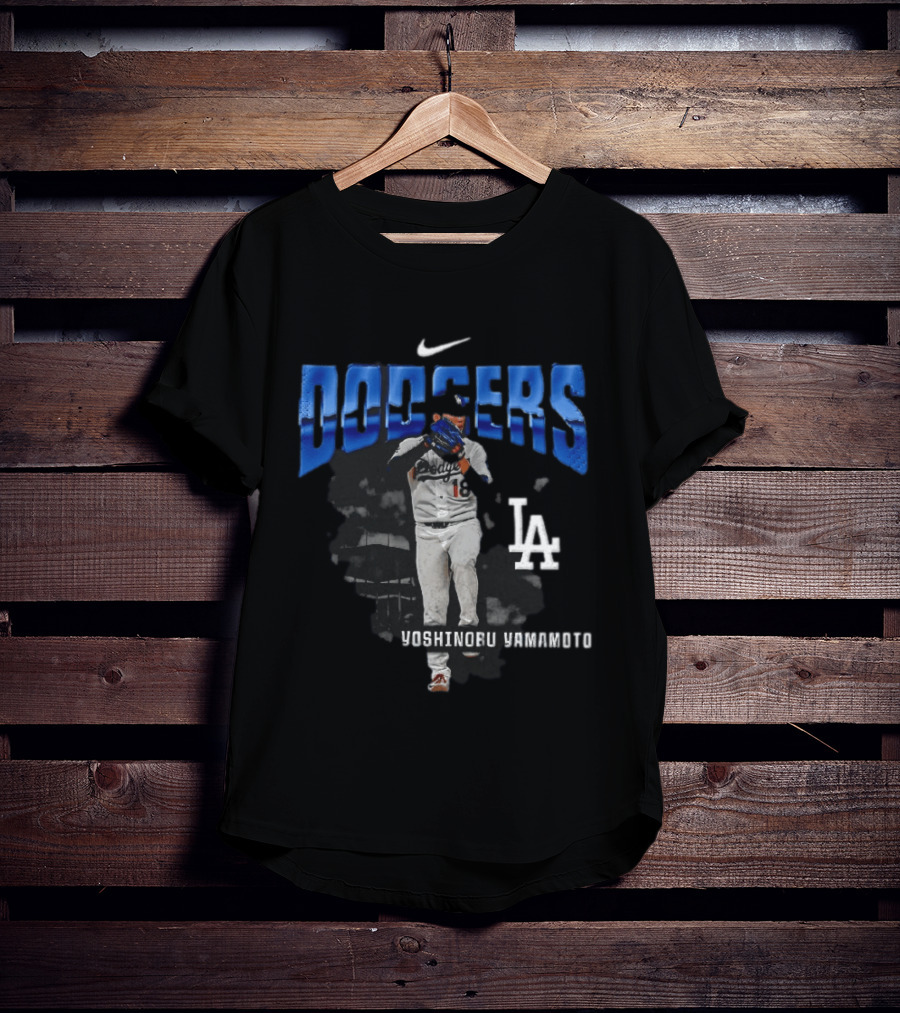 Yoshinobu Yamamoto Los Angeles Dodgers Nike LA Baseball T-Shirt