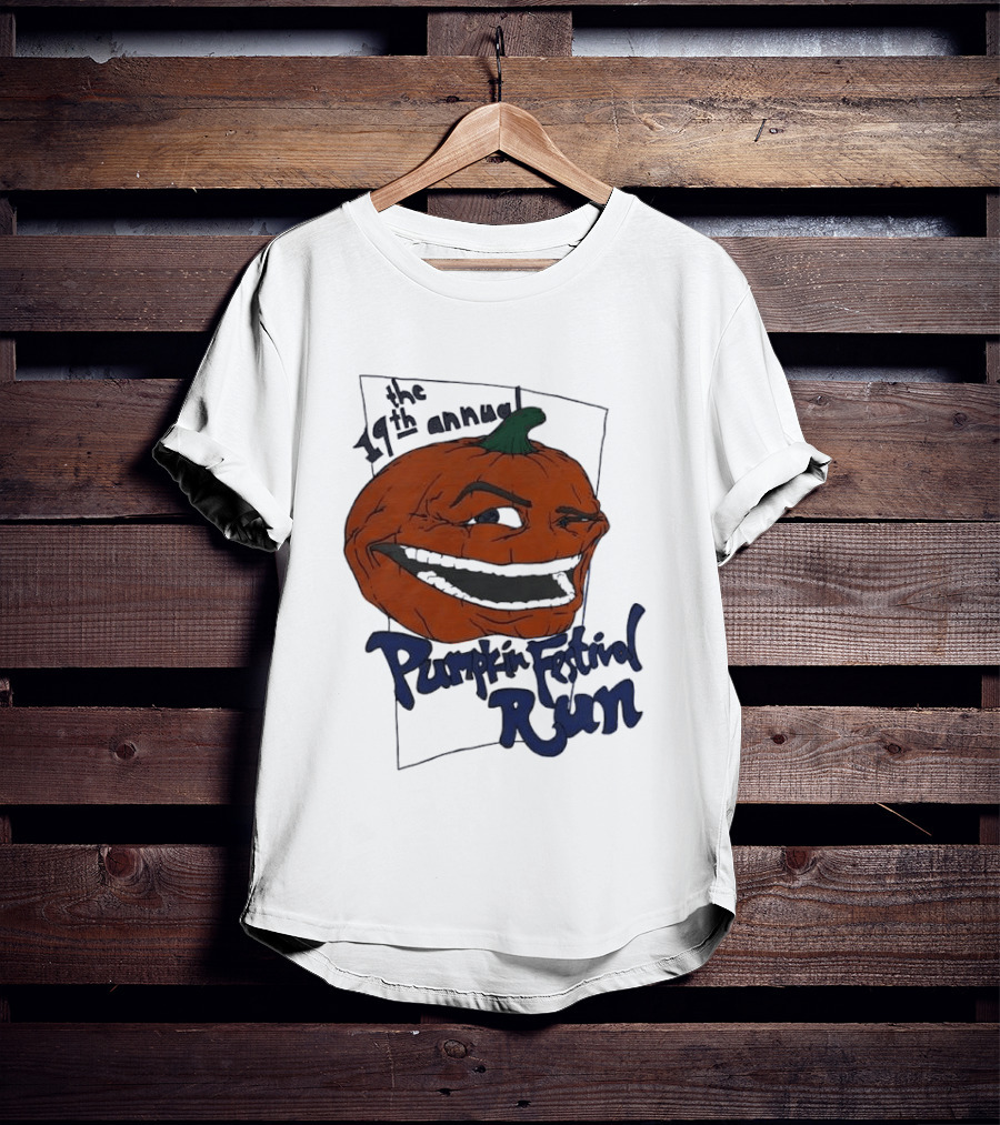 19th Annual The Pumpkin Festival Run Halloween Event Laughing Pumpkin T-Shirt