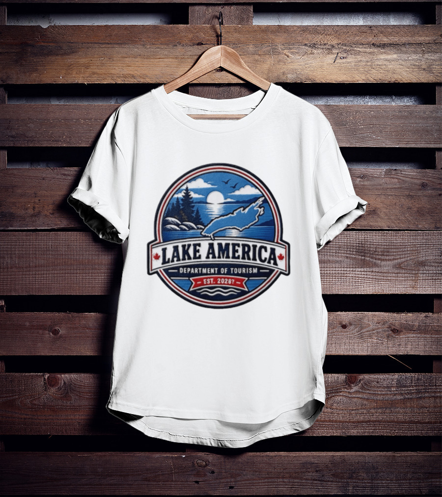 Lake America Department Of Tourism Est 20287 Nature Scenic T-Shirt