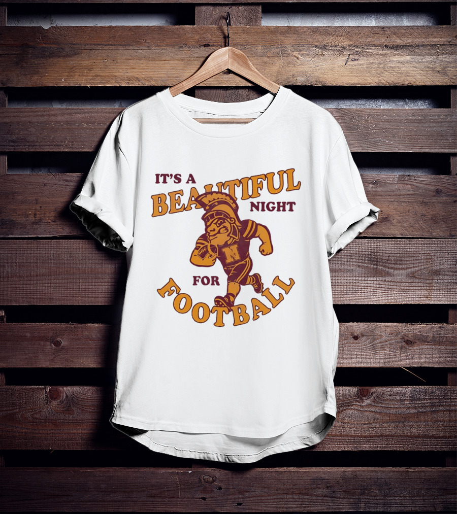 It's A Beautiful Night For Football Trojan Player N T-Shirt