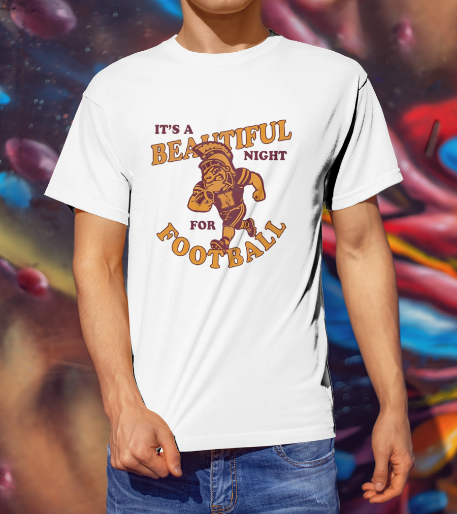 It's A Beautiful Night For Football Trojan Player N T-Shirt