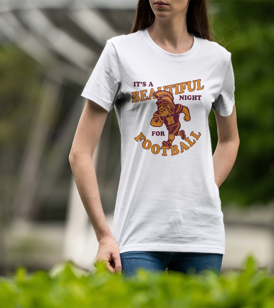 It's A Beautiful Night For Football Trojan Player N T-Shirt