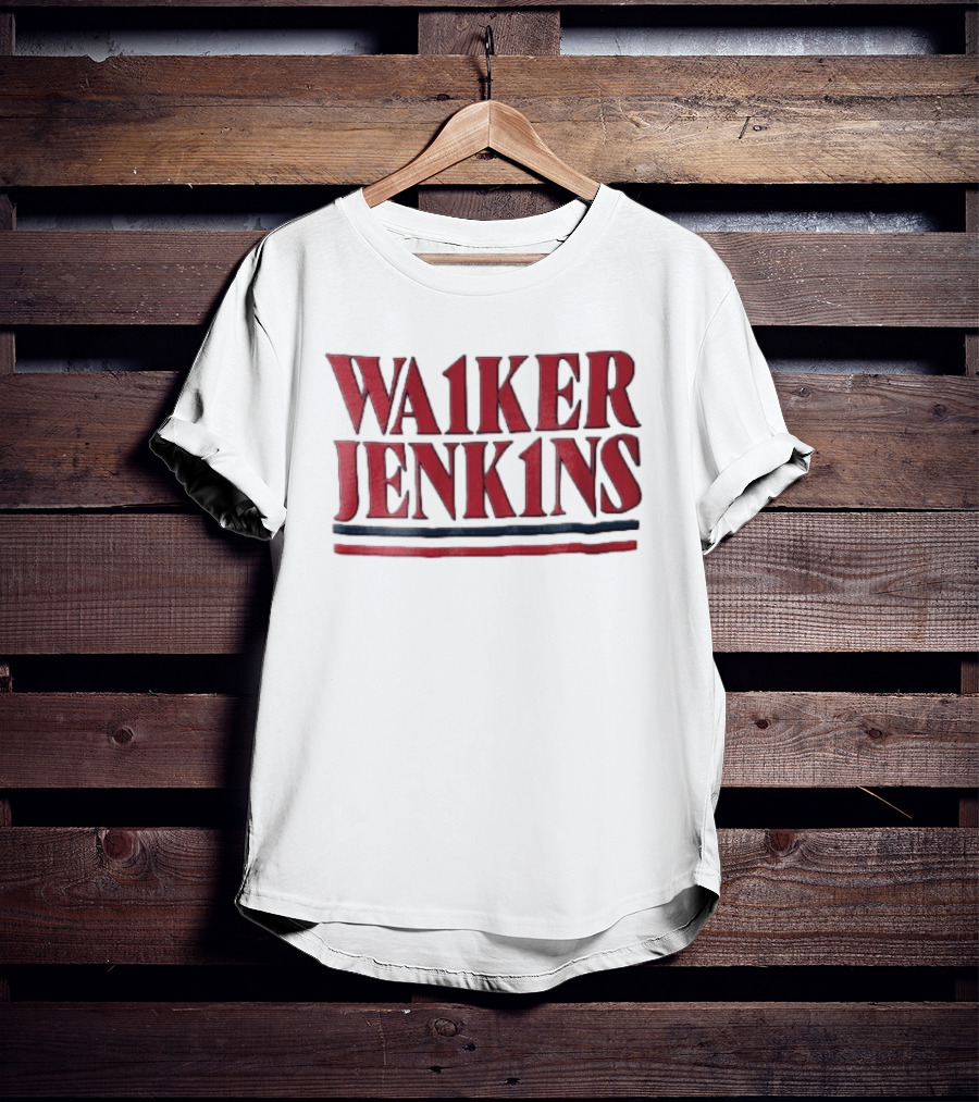 Walker Jenkins WA1KER JENK1NS Red Navy Blue Stripes T-Shirt