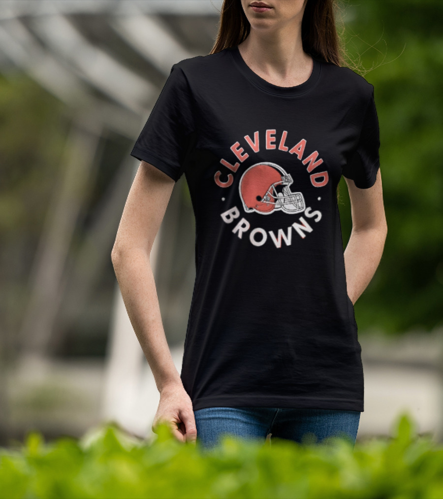 Cleveland Browns Football Helmet Team Fan T-Shirt