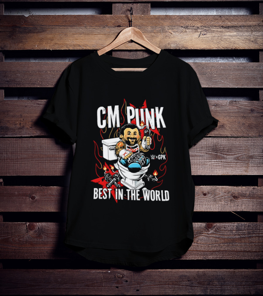CM Punk Best In The World Garbage Pail Kids CPK T-Shirt