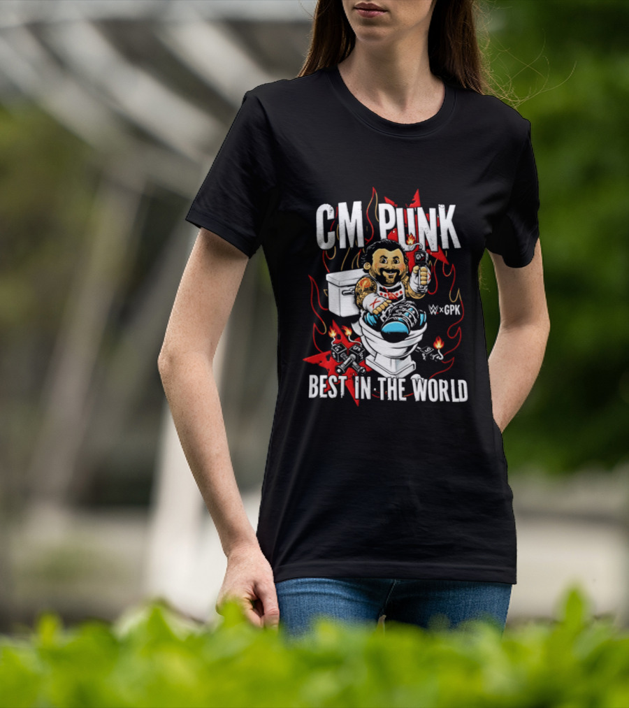 CM Punk Best In The World Garbage Pail Kids CPK T-Shirt