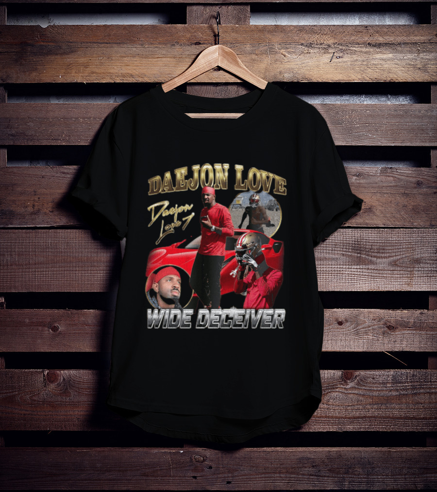 Daejon Love Wide Deceiver Red Car Helmet Bold Look T-Shirt