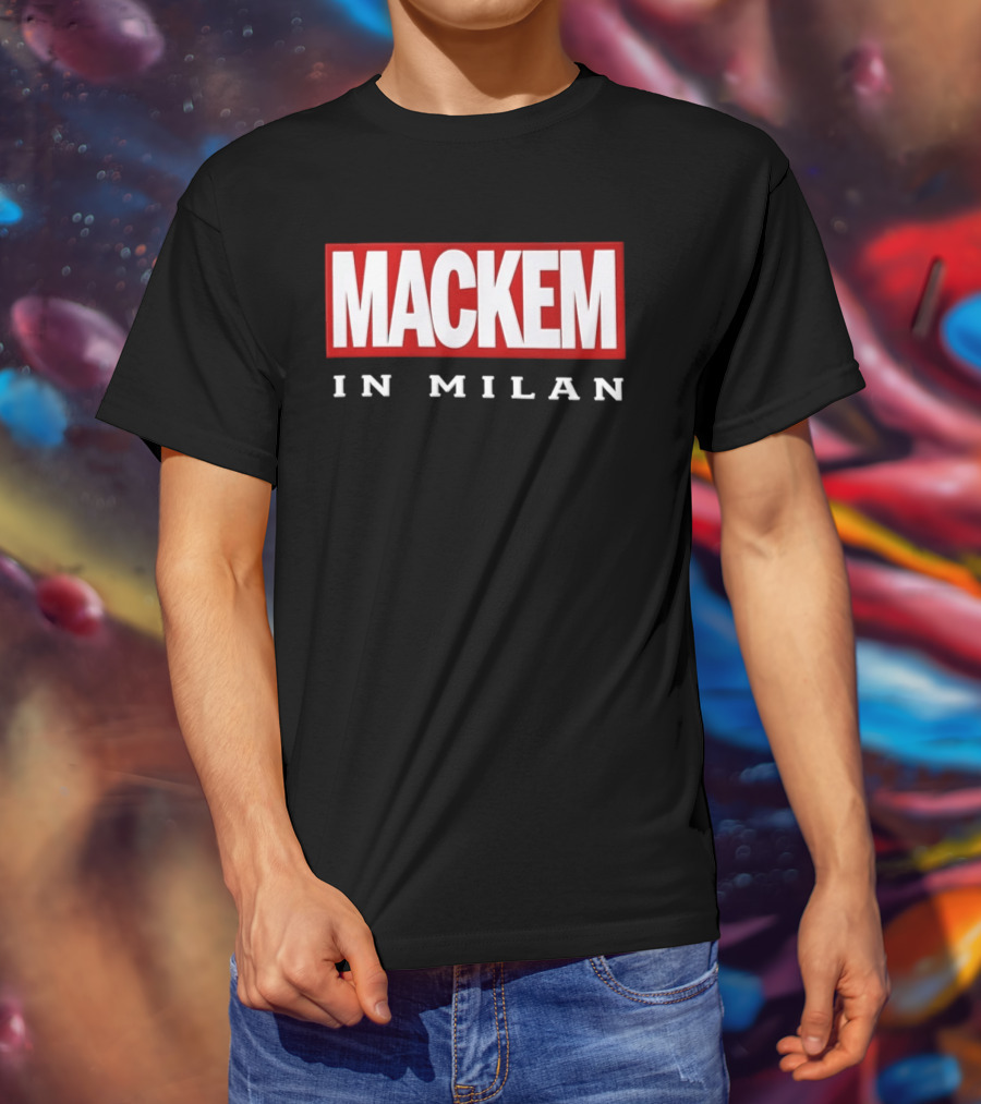 Mackem In Milan Red And White T-Shirt