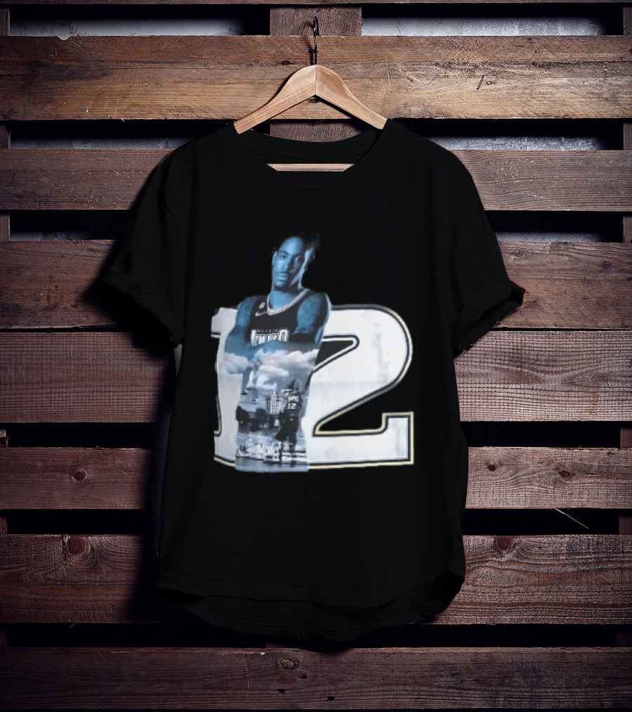 Essentials Ja Morant Black Memphis Grizzlies Player Number 12 T-Shirt