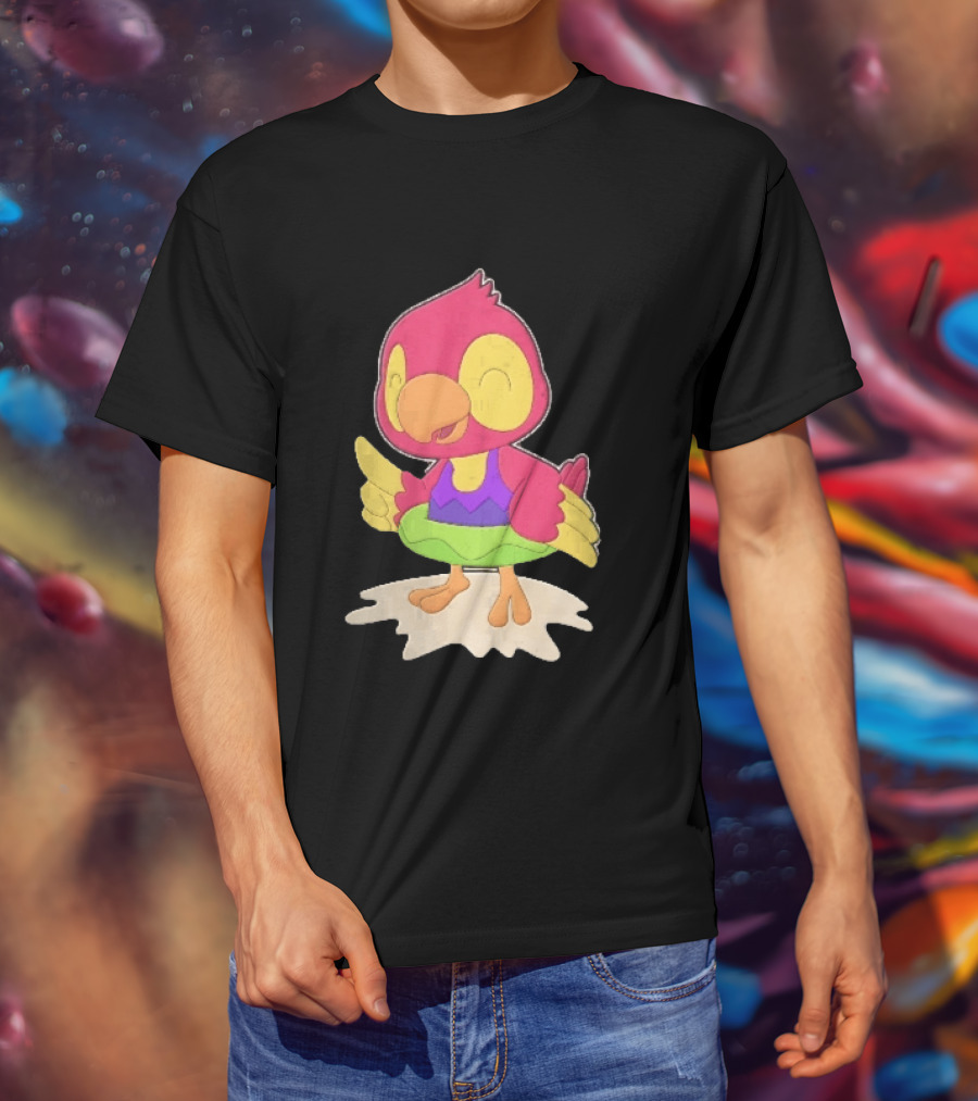 Parrot Inflatable Float Summer Fun Bird T-Shirt