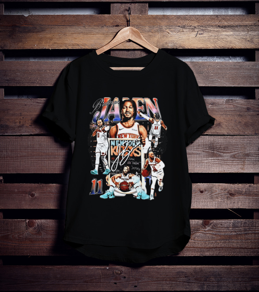 Jalen Brunson New York Knicks 11 NBA King Jersey Fan Art Collection T-Shirt