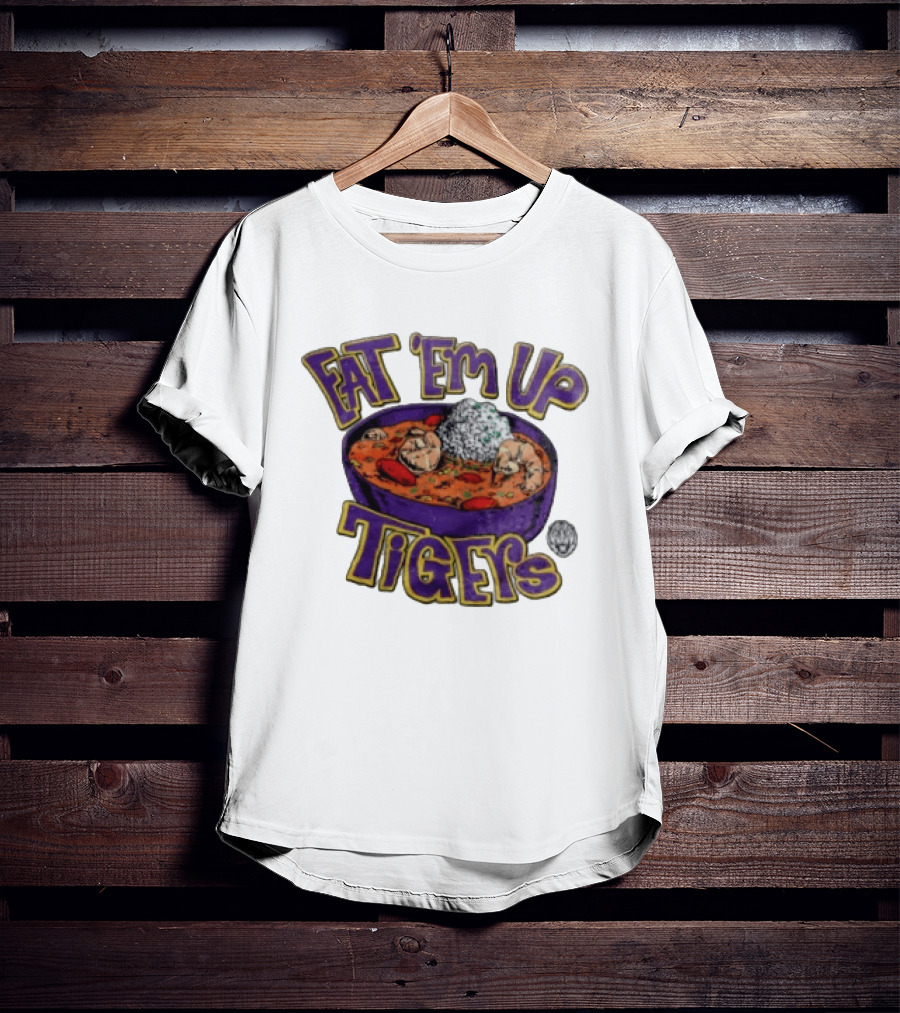 LSU Tigers Eat 'Em Up Jambalaya Purple Bowl Sports T-Shirt