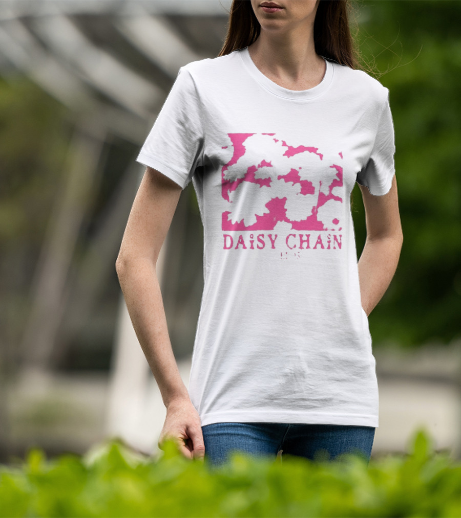 Olivia Rodrigo Daisy Chain Pink Distressed T-Shirt